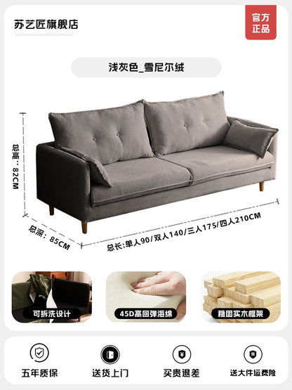 Simple Minimalist Living Room Sofas Lazy Luxury Modern Europe Living Room Sofas Family White Woonkamer Banken Home Furniture - Kimlud