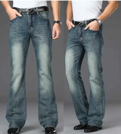 Men's Flared Jeans Loose Men Big-Leg Jeans Men Flared Pants Boot Cut Leg Designer Classic Jeans Multiple Styles Size 28-40