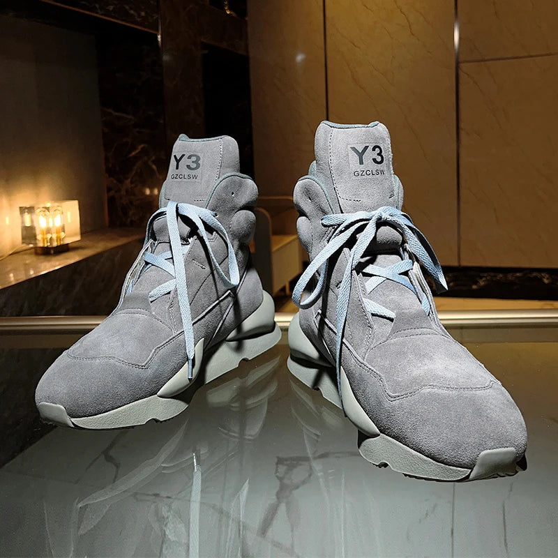 Handcrafted Sneakers Cowhide Leather Unisex Hand-painting High top Sports Running Shoes Of Men Warm Snow Boots Women Ankle Boots