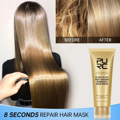 8 Seconds Magic Hair Mask Keratin Straightening Repair Damaged Frizy Treatment Soft Smoothing Professional Hair Care...