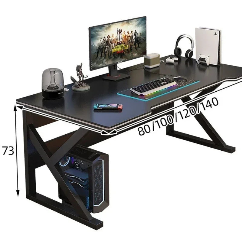 Standing Computer Desk Home Office Gaming Study Laptop Table Steel Frame Escritorios Table Gaming Pc De Oficina Furniture - Kimlud