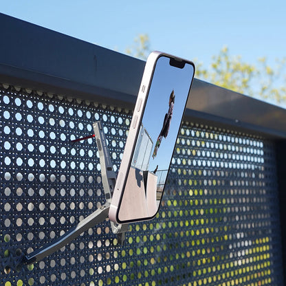 Flymile Magnetic Selfie Stick Tripod for Magsafe iPhone 16 15 14 13 12 Pro Max Samsung Phone Foldable Desktop Tripod 1/4" Holes