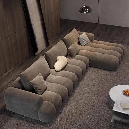Designer Brown Living Room Sofas Cheap Minimalist Soft Nordic Living Room Sofas Bubble Modern Woonkamerbanken Furniture...