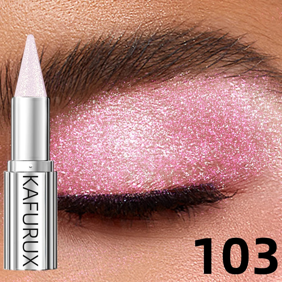 12 Colors Metallic White Black Purple Eyeshadow Pencil Glitter 1pc Liner Pen Highligter Long Lasting Blue Cream Eye...