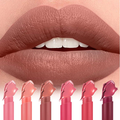 Nude Matte Lip Gloss 6 Colors Long-lasting Velvet Lipstick Waterproof Non-fade Non-stick Cup Lipsticks Women Makeup...