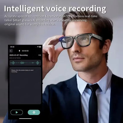 New Upgrade Smart glasses With Camera Video Recording AI Photo Recognition Bluetooth Call Translation Voice Sunglasses...