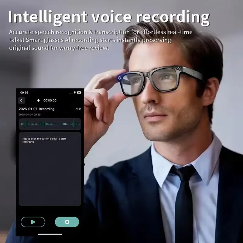 New Upgrade Smart glasses With Camera Video Recording AI Photo Recognition Bluetooth Call Translation Voice Sunglasses...