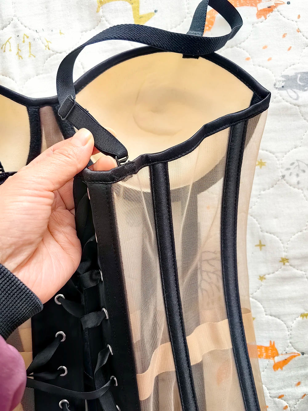 Women Luxury Mesh Corset Bustier Transparent Bodices With Cups Waist Slimmer Lace Up Steel Bone Tight Fitting Tube Tops...