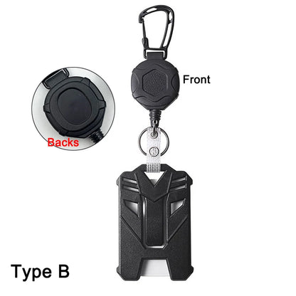 ID Card Holder Bus Card Cover Case Badge Reel Clip Badge Clip Heavy Duty Badge Clip Retractable Badge Holder ID Badge Holder