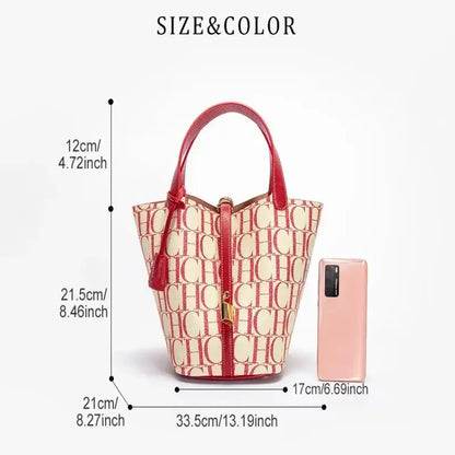 CH Large Capacity Commuter Travel Handbag Luxury Brand Fashion Texture Letter Printed Women's Shoulder Bag | Kimlud...
