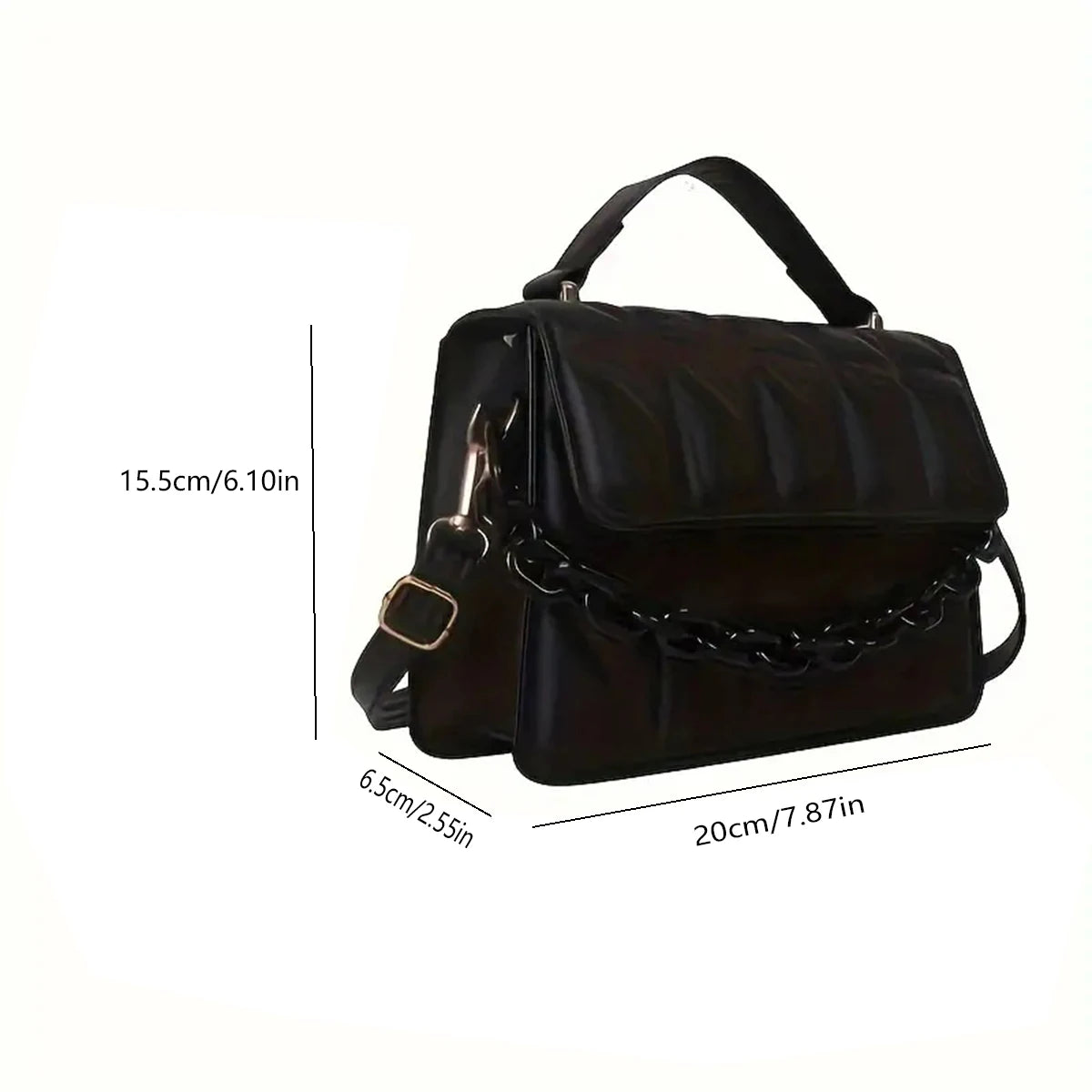 Diamond chain handbag women's fashion retro embossed small square bag women's single shoulder crossbody bag a bag