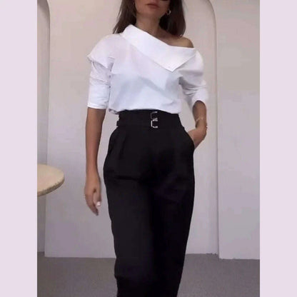 New Fashion Shirt For Women Women 2025 Casual Long-sleeve Button Women's Blouse Spring Chic White Tops Office Shirts Female
