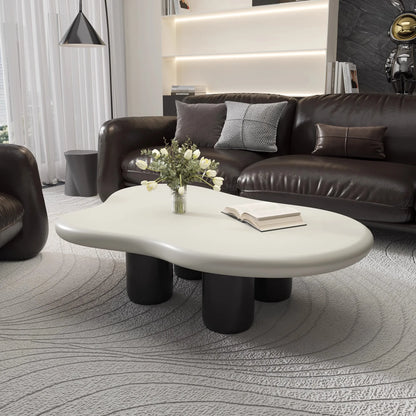 Nordic Style Household Furniture Coffee Table Cloud Shaped Dining Table Wooden Irregular Coffee Table - Kimlud