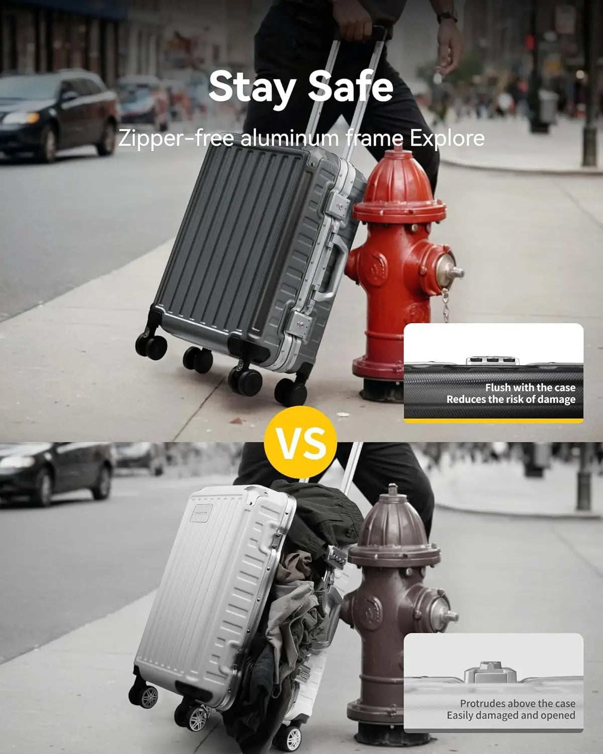 Spinner Luggage Sets Hard Shell Polycarbonate Suitcase Sets 2 Piece 20 28 | Kimlud Luxury Rug