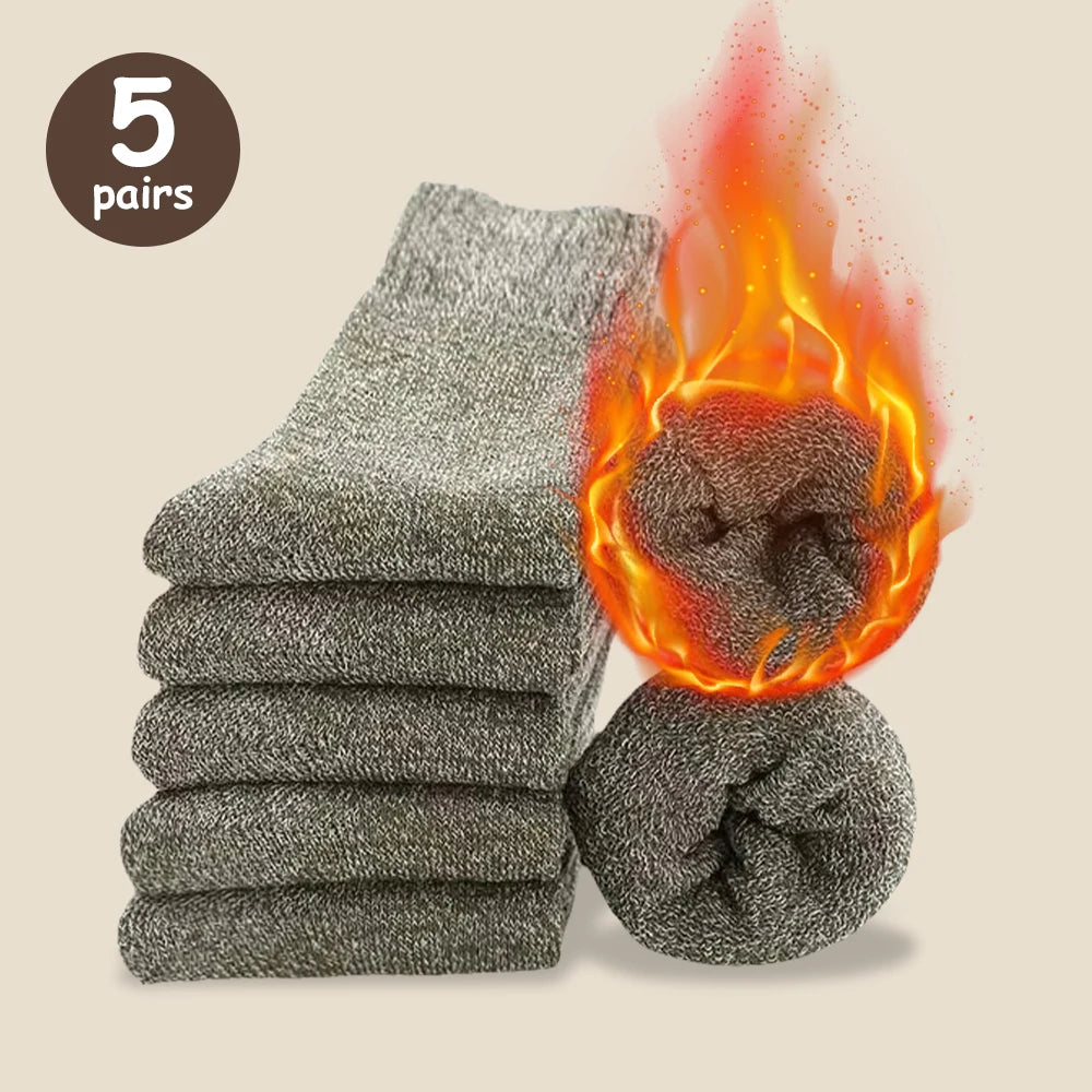 3/5/10 Pairs Men Solid Color Socks Fashionable Simple Versatile Winter Socks Are Soft Comfortable Lightweight Casual In...