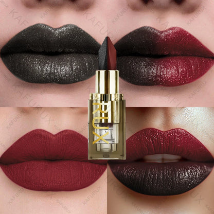 11 Color Two-tone Lipstick Purple Black Glitter Matte1pc Lipsticks Makeup Easy to use Lip Tint Makeup Gifts Red Black Cosmetics
