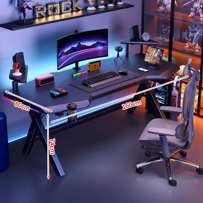 High End Console Computer Desks Organizers Setup Modern Bedroom Computer Desks Gadgets Creativity Mesas De Computador Furniture