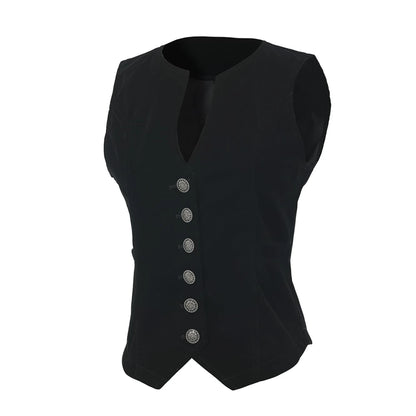 Vintage Velvet Vest for Women V Neck Cropped Sleeveless Casual Tops Regular Fitted Jacket Waistcoat