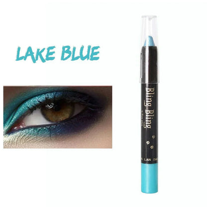 Pearlescent Glitter Eyeshadow Pen Eye Shadow Pencil Waterproof Matte Cream Nude Eye Makeup Pigment Silkworm Eyeliner Shadow Pen