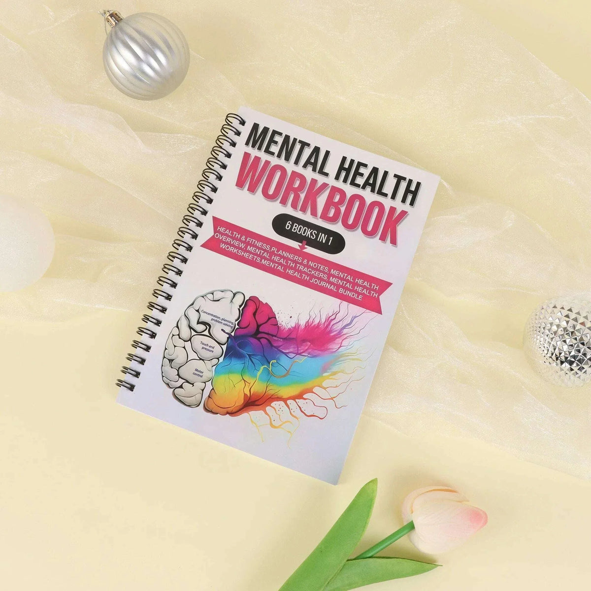 Daily Mental Health Journal Self-Care Meditation and Mood Tracking Journal for Men and Women Anxiety Relief Aid Fitness Program