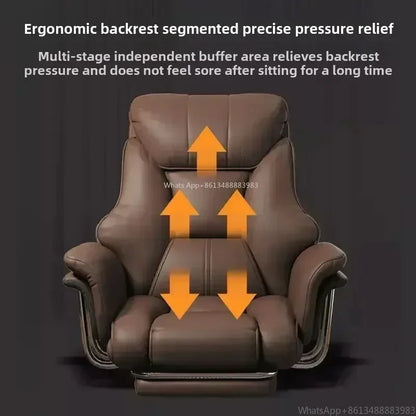 Office Chair Boss Chair, Home Office Computer Comfortable Sofa, Study Room Can Lay Down and Rotate Gaming Chair | Kimlud...