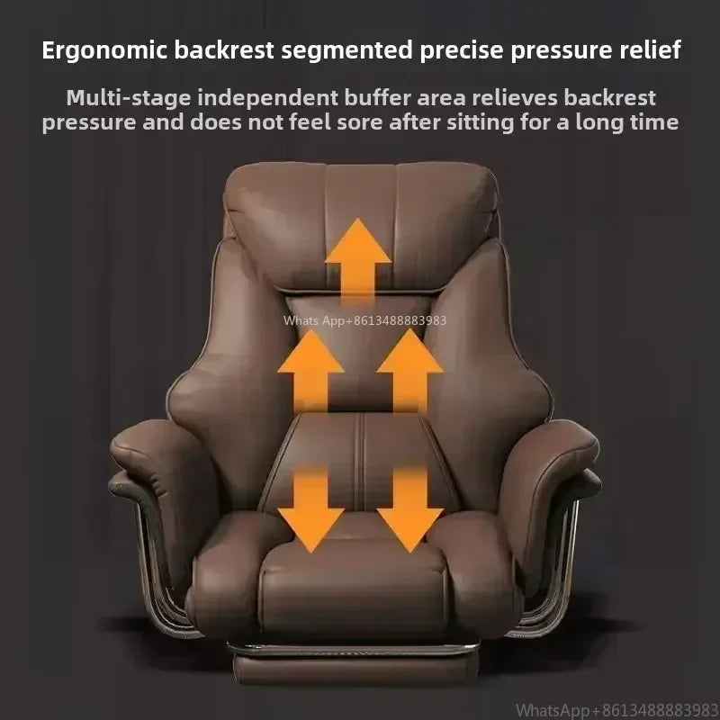 Office Chair Boss Chair, Home Office Computer Comfortable Sofa, Study Room Can Lay Down and Rotate Gaming Chair | Kimlud...
