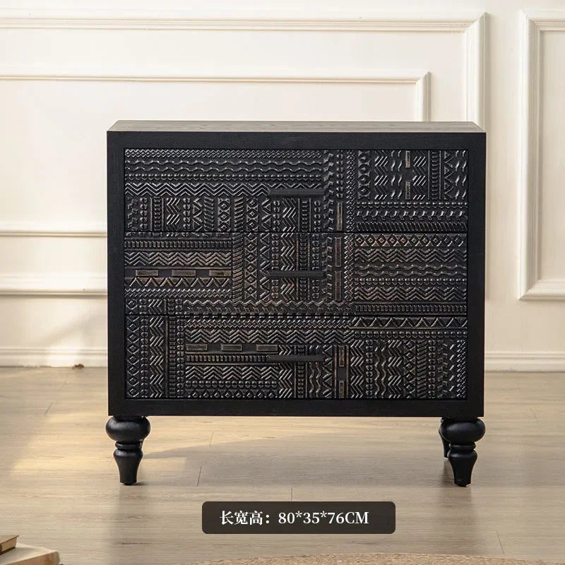 Open Buffet Solid Wood Sideboards Living Room Dresser Closets Luxury Display Cabinet Entrance Credenza Dining Room...