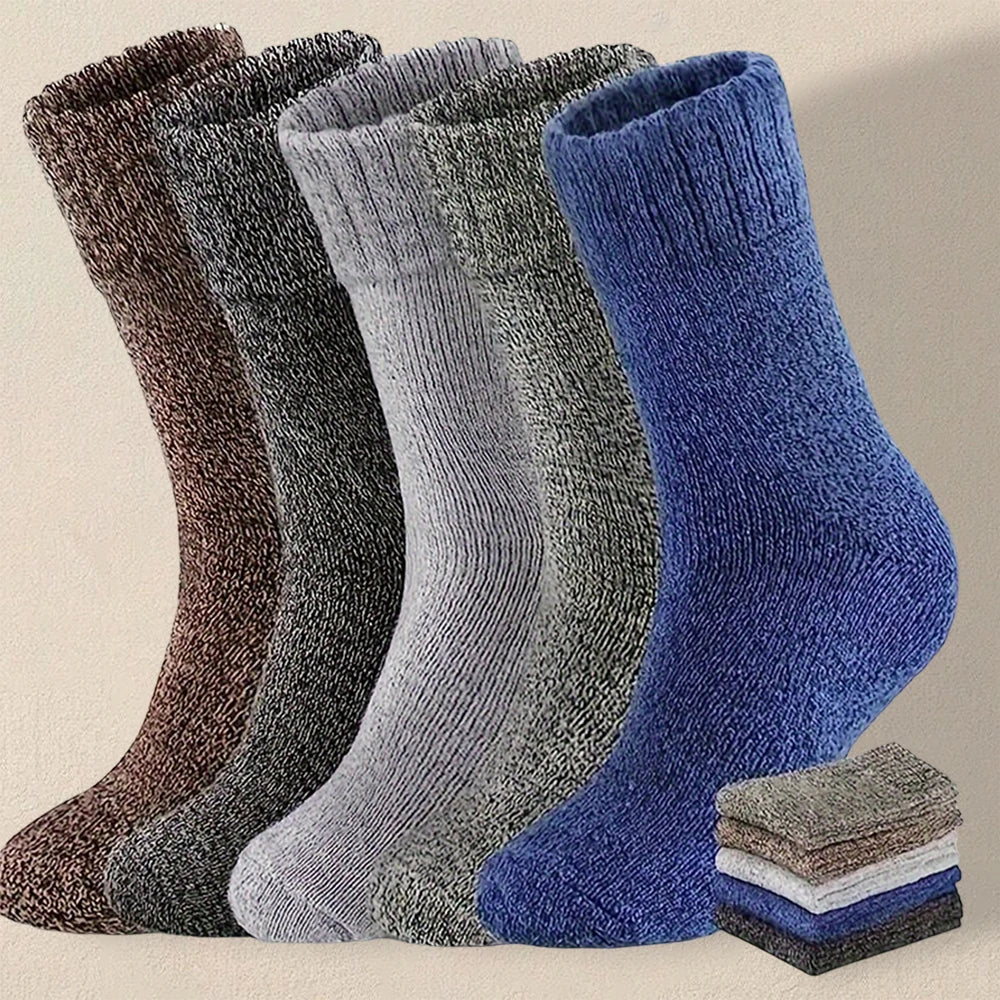 3/5/10 Pairs Men Solid Color Socks Fashionable Simple Versatile Winter Socks Are Soft Comfortable Lightweight Casual In...