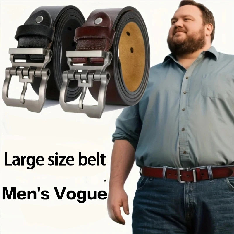 New Large Size 110-165cm Men's Faux Leather Belts Adjustable Leisure Formal Waistband for Jeans Pants Perfect Father's...