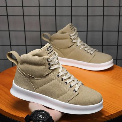 Sneakers men Flat Platform Shoes  Fashion Breathable Thick bottom Running Casual High Top Shoes Ladies