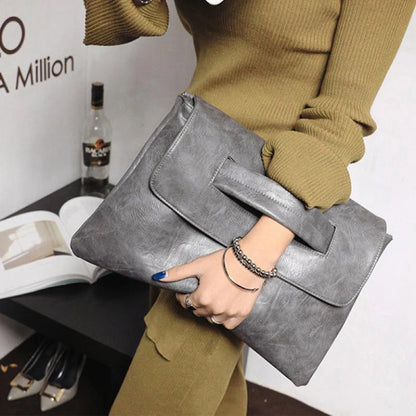 PU Leather Handbag Fashion Women's Envelope Clutch Bag Female Crossbody Bags Ladies Messenger Laptop Tablet Storage Bags