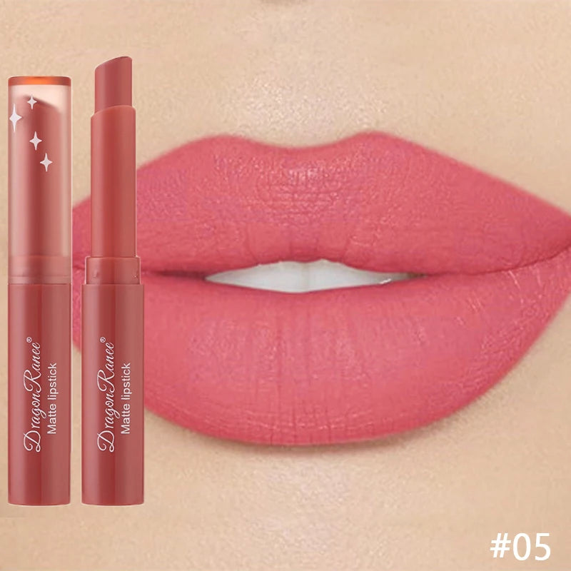 Nude Matte Lipstick Waterproof Nude Pink Lip Sticks Not Fading Sexy Red Velvet Lipsticks for Women Make Up Lasting Lip...