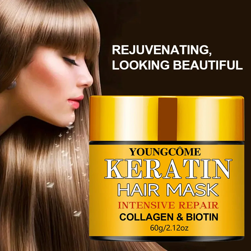 Hair Repairs Hair Mask Biotin Collagen Keratin Treatment Hairs Conditioner Hair Essential Oil Nourishing for Dry Damaged