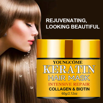 Hair Repairs Hair Mask Biotin Collagen Keratin Treatment Hairs Conditioner Hair Essential Oil Nourishing for Dry Damaged