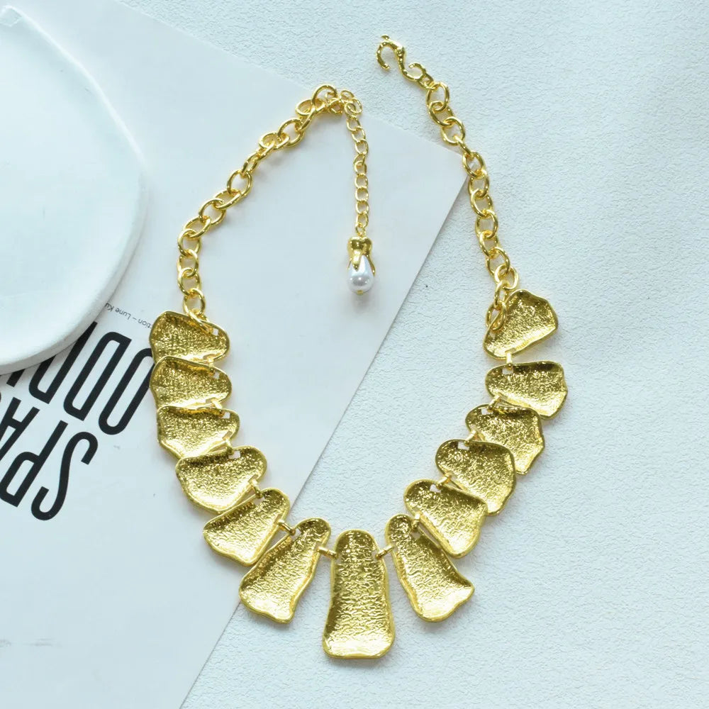 Handmade Exaggerated Women's Multi Metal Alloy Abstract Geometric Choker Necklace Jewelry Fashion Party Show Dress...