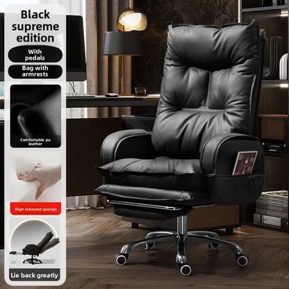 comfortable sedentary Boss chair office business ergonomic Computer chair on wheels Relax bureaustoel ergonomisch...