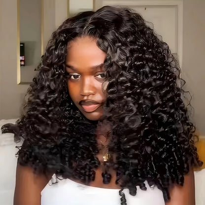 250% Burmese Curly Glueless Wig Bleached Knots 13X4 13X6 HD Transparent Lace Front Wear Go Wig Lace Frontal Wigs 10-30Inch