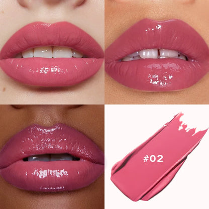 Watery mirror lipstick white not easy to stain the cup water light moisturizing lip glaze lip gloss