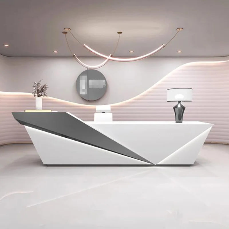 Unique Beauty Reception Desks Company Organizers Best Welcome Reception Desks Design Led Lights Mostrador Commercial Furniture