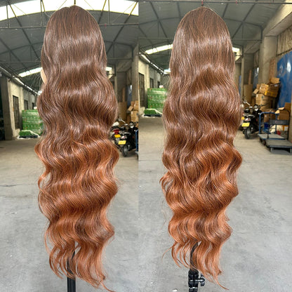 Magicae Ponytail 28Inches Ombre Brown Blond 27/ 613 Clip in Synthetic Hair Extension 180grams Heat Resistant Body Wavy |...