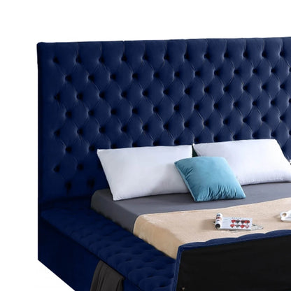 Deluxe Bedroom Furniture Set King Bed Classic Upper Set Diamond Tufted - Kimlud