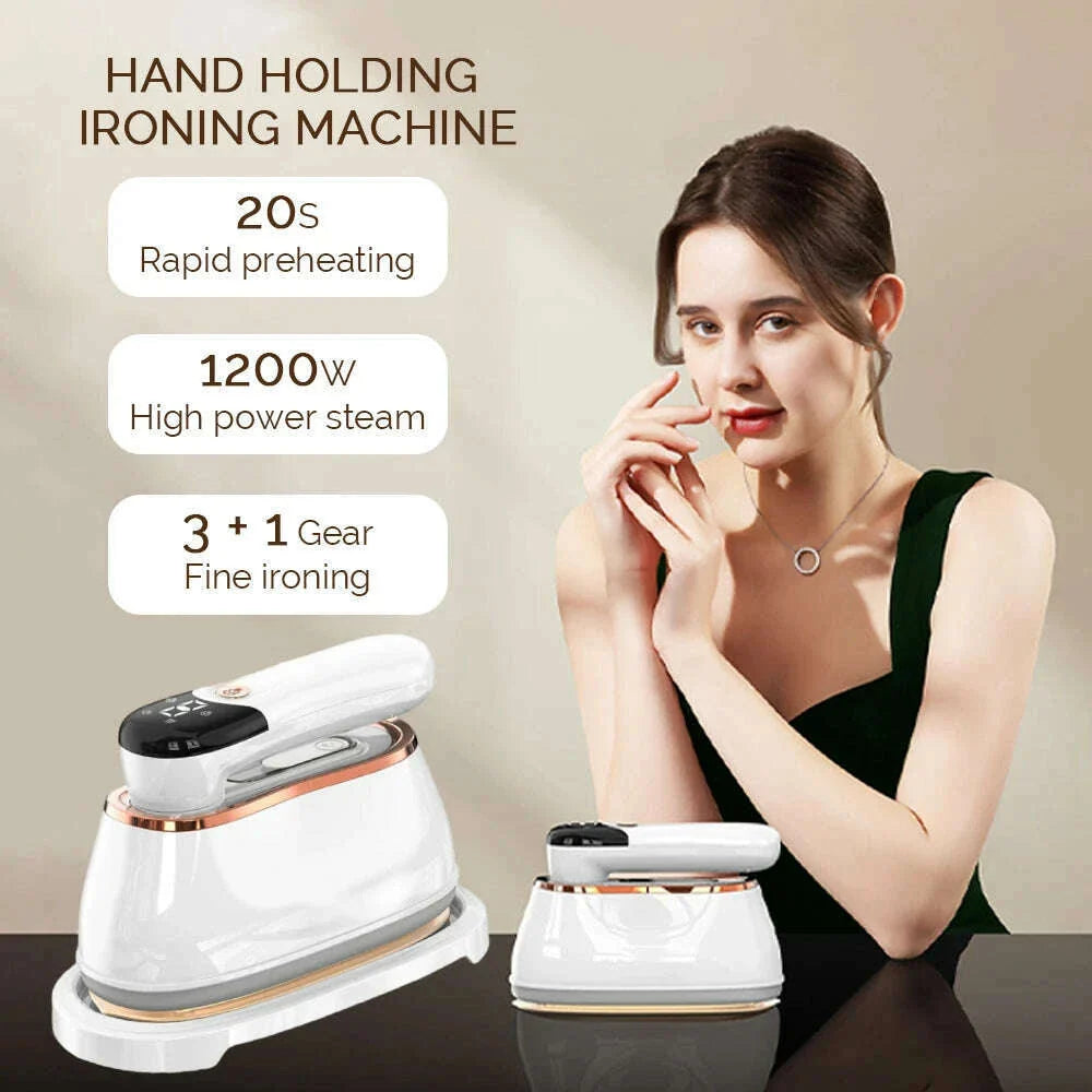 1200W Small Hand Holding Ironing Machine Iron Machine Household Steam 4Gear Portable Hanging Ironing Machine Steam iron