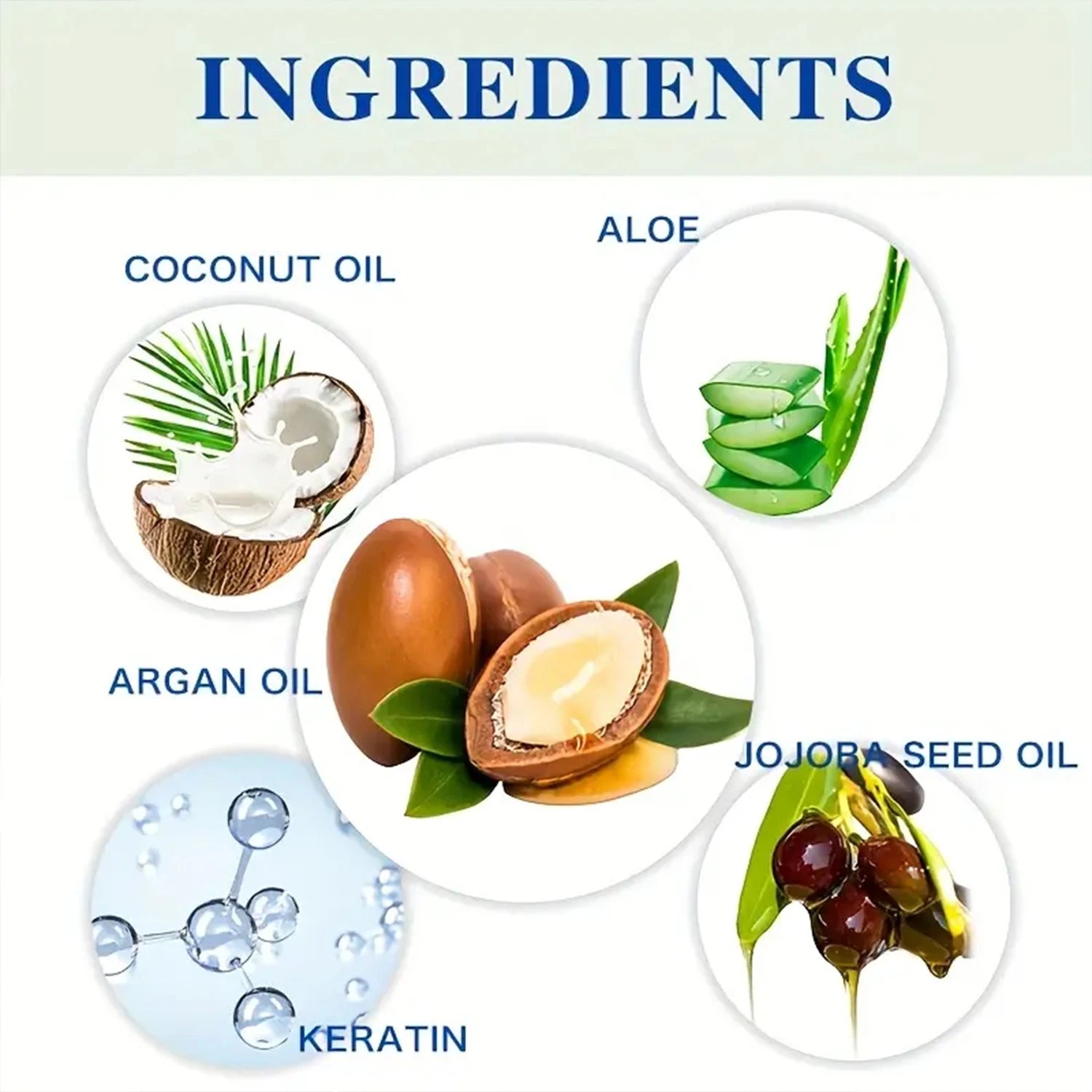 Leave-In Conditioner Spray with Keratin & Argan Oil - Deep Hydration for Curly/Color-Treated Hair - Frizz Control & Shine Enhanc