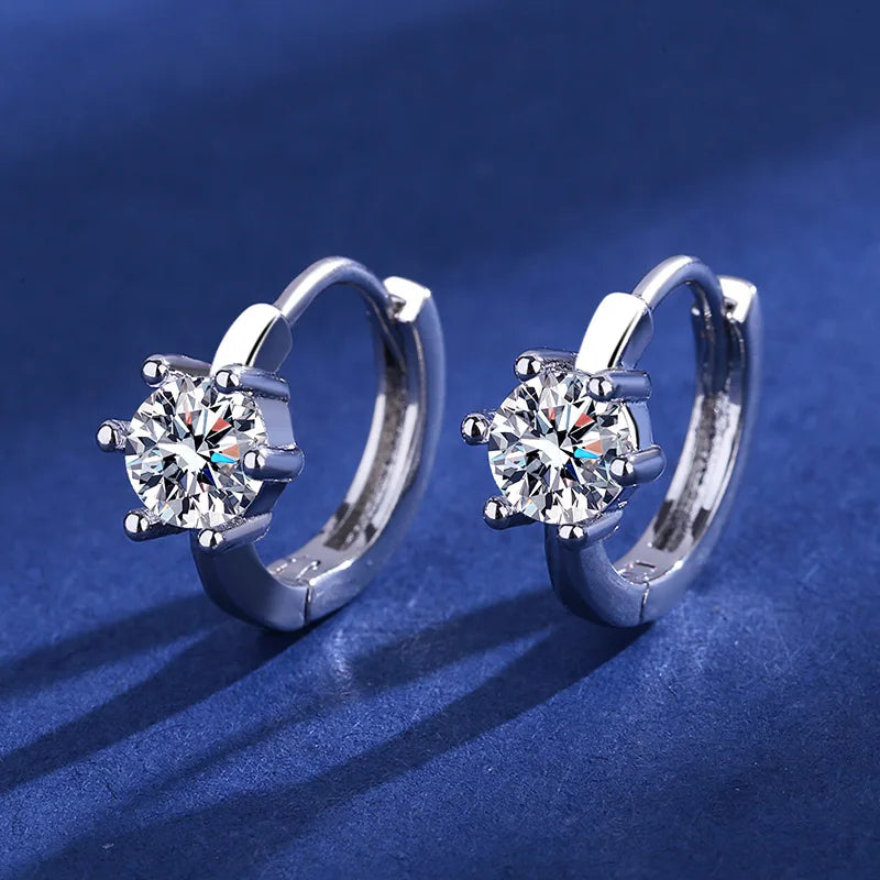 Wholesale Sweet Sapphire Earrings Jewelry Oval Shape Zircon Gemstone Stud Earrings Accessories Women Wedding Engagement...