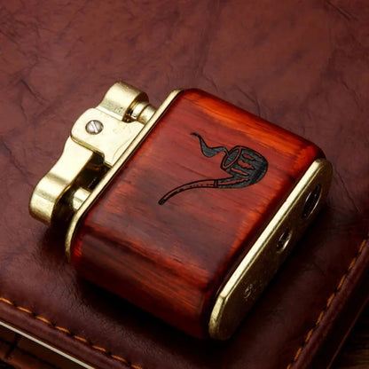 ZORRO Retro Kerosene Lighter Oil Gasoline Wood Metal Lighter Grinding Wheel Brass Core Cigarette Lighter Gadget...