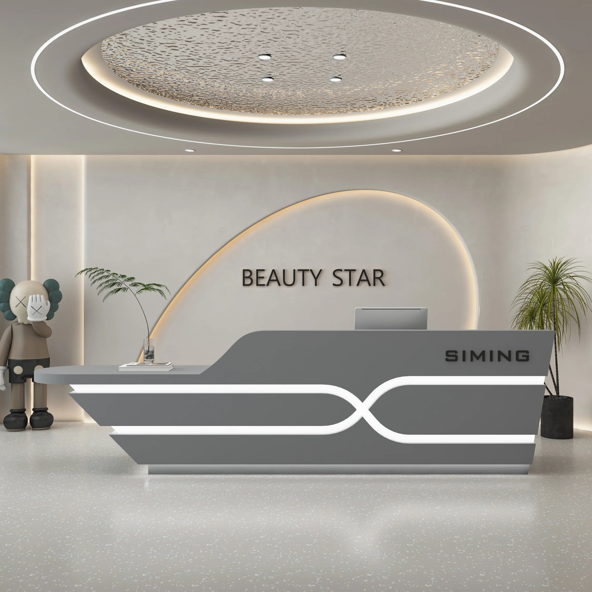 Organizers Company Reception Desks Luxury White Led Lights Reception Desks Welcome Minimalist Comptoire Accueil Trendy Furniture