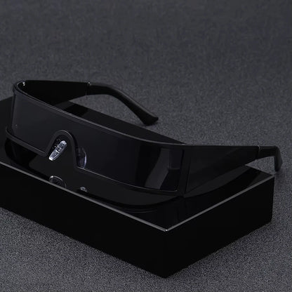 High-end Cyberpunk Style Men's Glasses, Fashionable Design with Future Tech Narrow Frames, Suitable for Parties and...