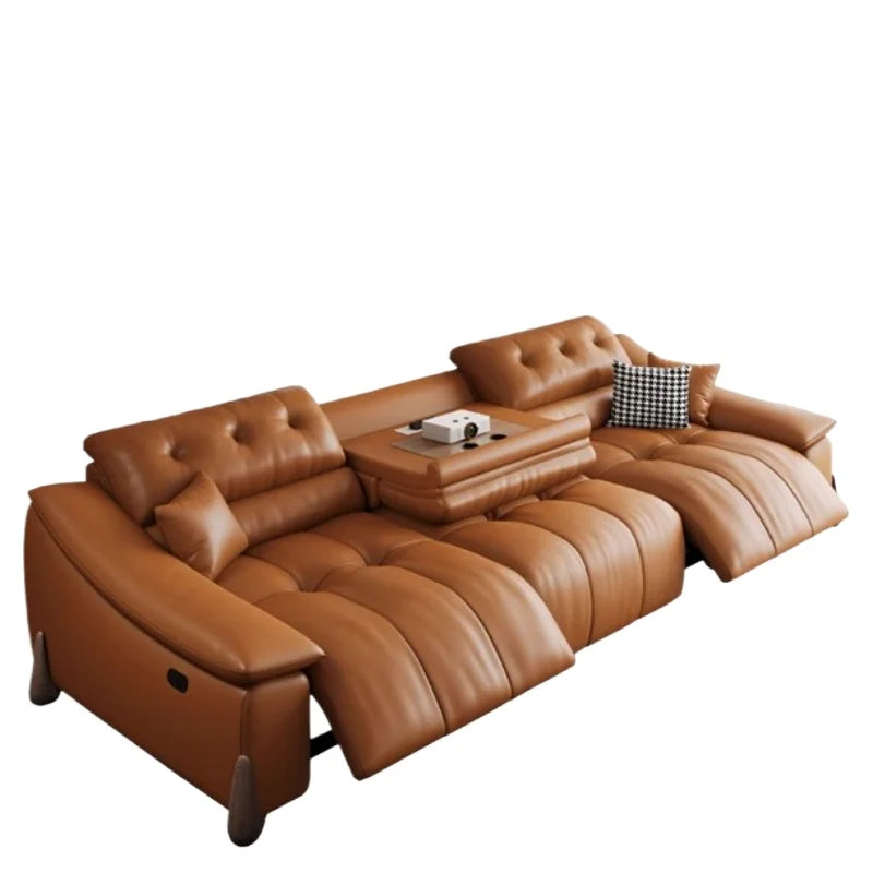Electric Italian Sofas Minimalist Creative Living Room Leather Multifunctional Sofa High Quality Hallway Sillon Cama...