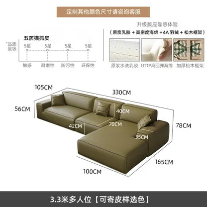 Minimalist Italian Sofas Living Room Luxury Modern Elegant Sofa Comfortable Lounge Salon Canape De Luxe Moderne Home...