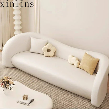 nordic living room Sofas minimalist lazy luxury europe Sofas family white salas y sofas muebles elegantes modernos Furniture - Kimlud